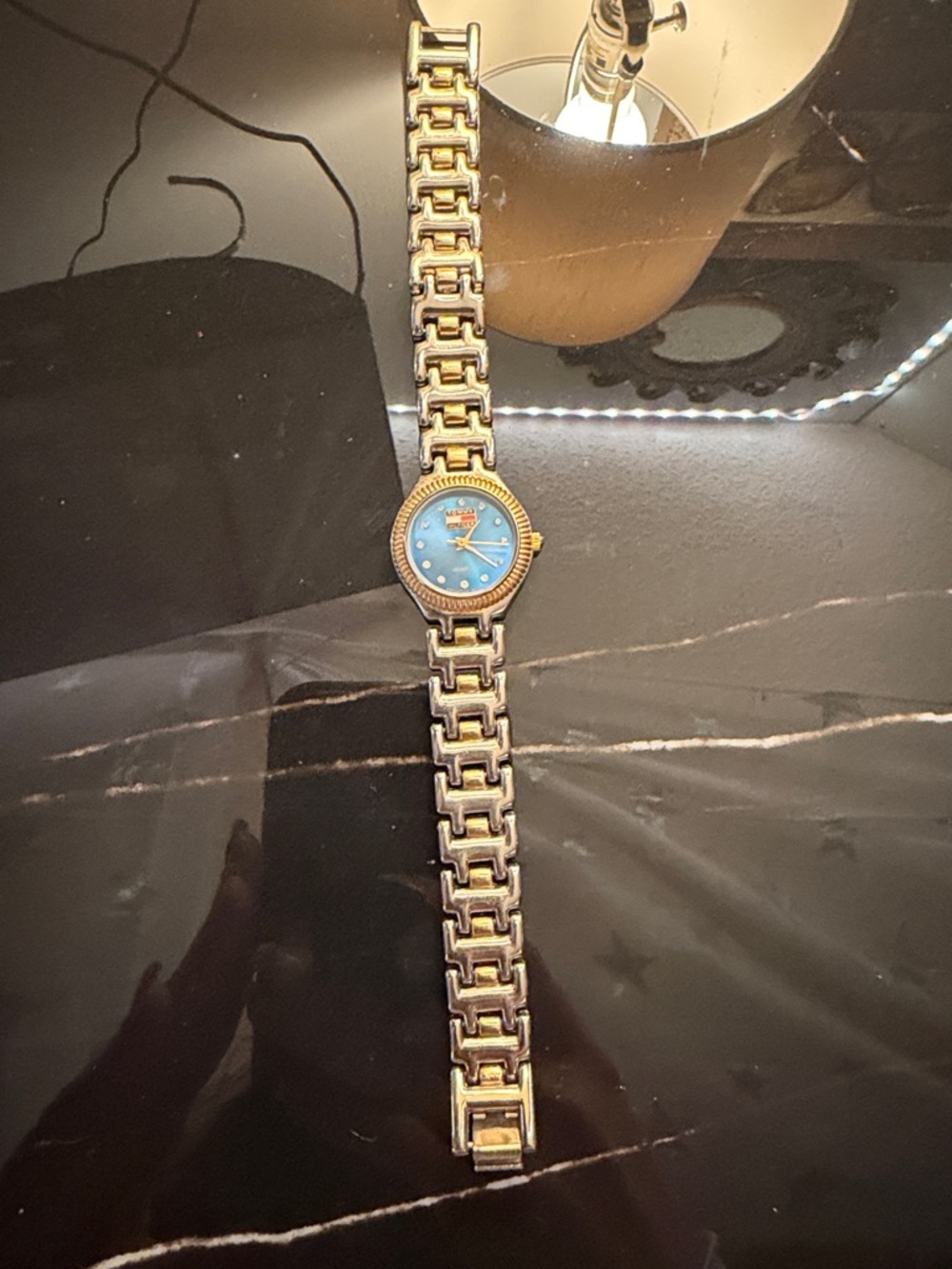 Tommy Hilfiger Silver-Tone Crest Back Bracelet Watch